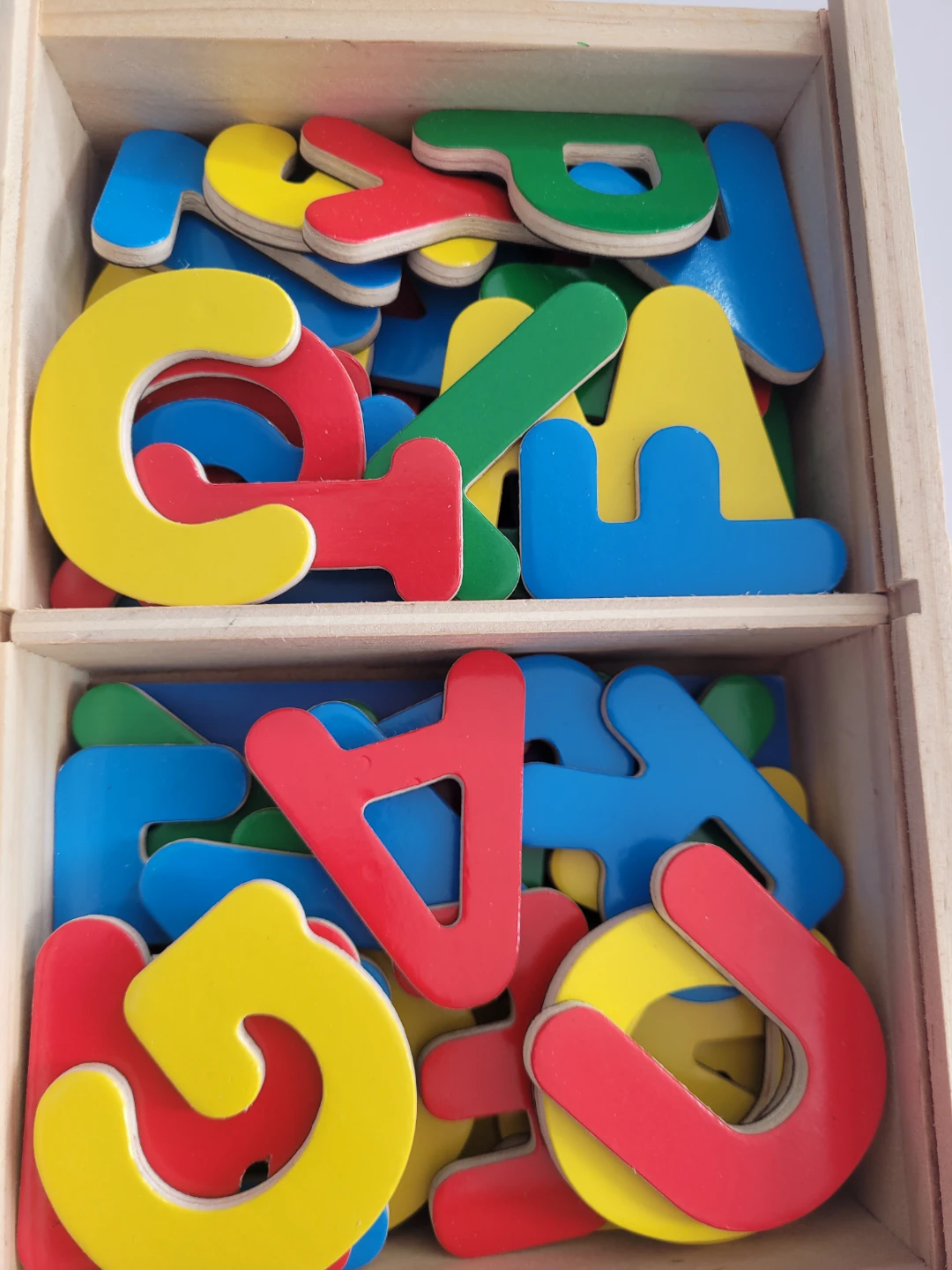 Wooden Alphabet Magnets Letters