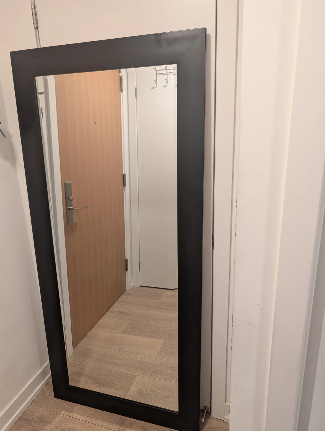 Large Black Framed Mirror