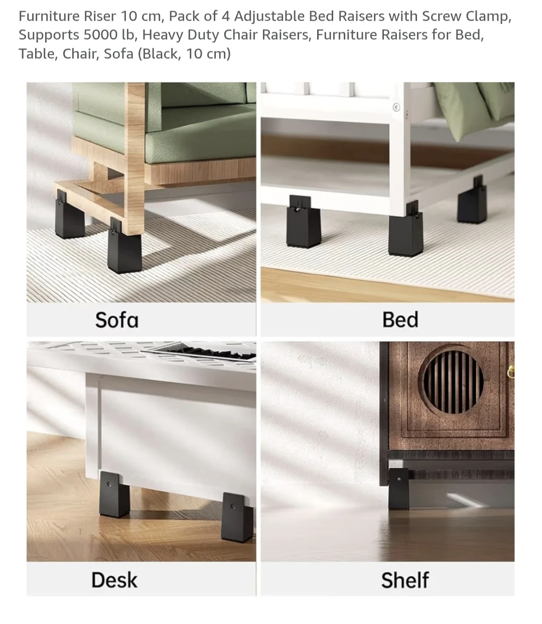 Bed Risers (Set of 4) - photo 3