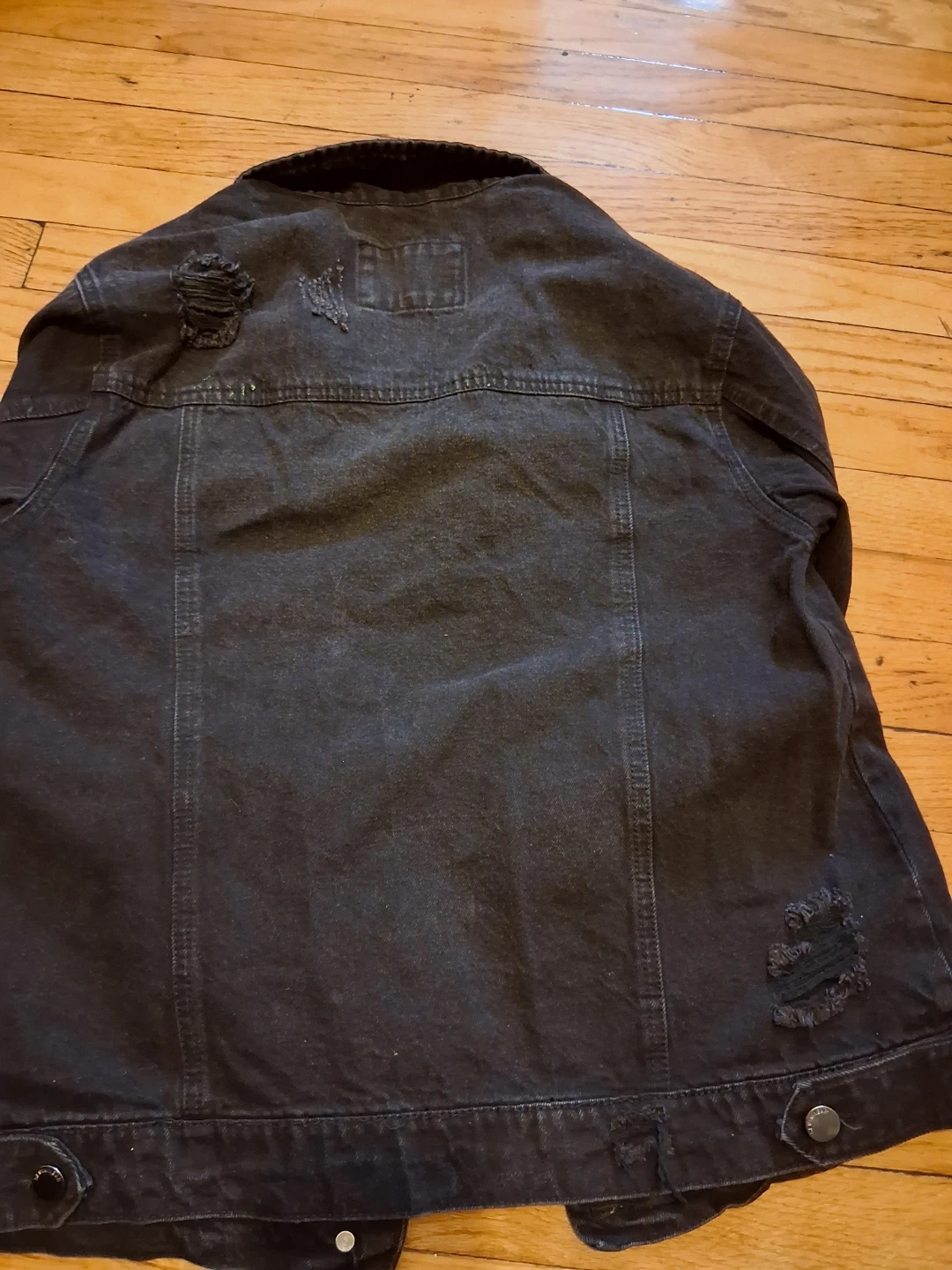 Ashley Vintage Charm Black Denim Jacket Size M - photo 3