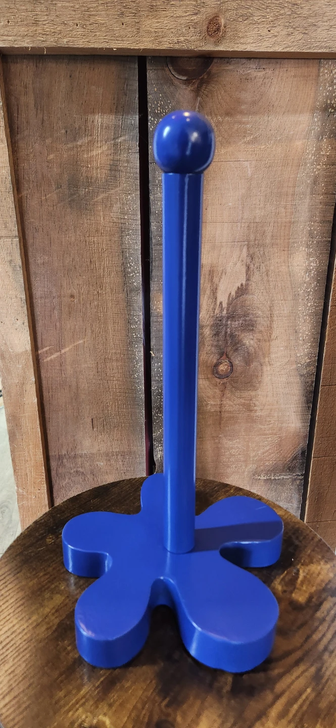 Blue Flower Paper Towel Holder - photo 3