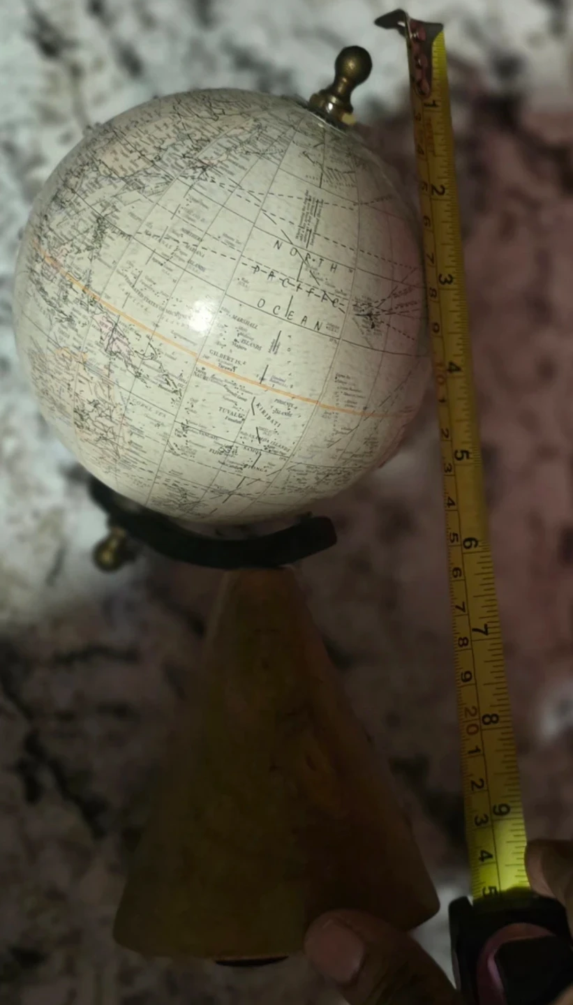 Decorative vintage Globe on Wooden Stand - photo 2