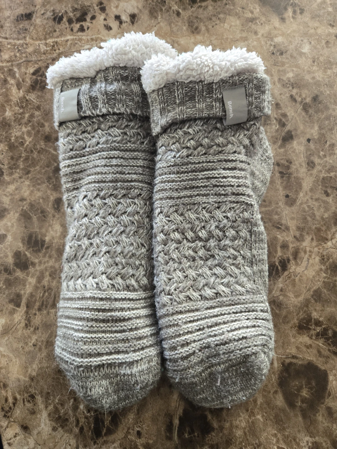 Bench Cozy Slipper Socks - Grey