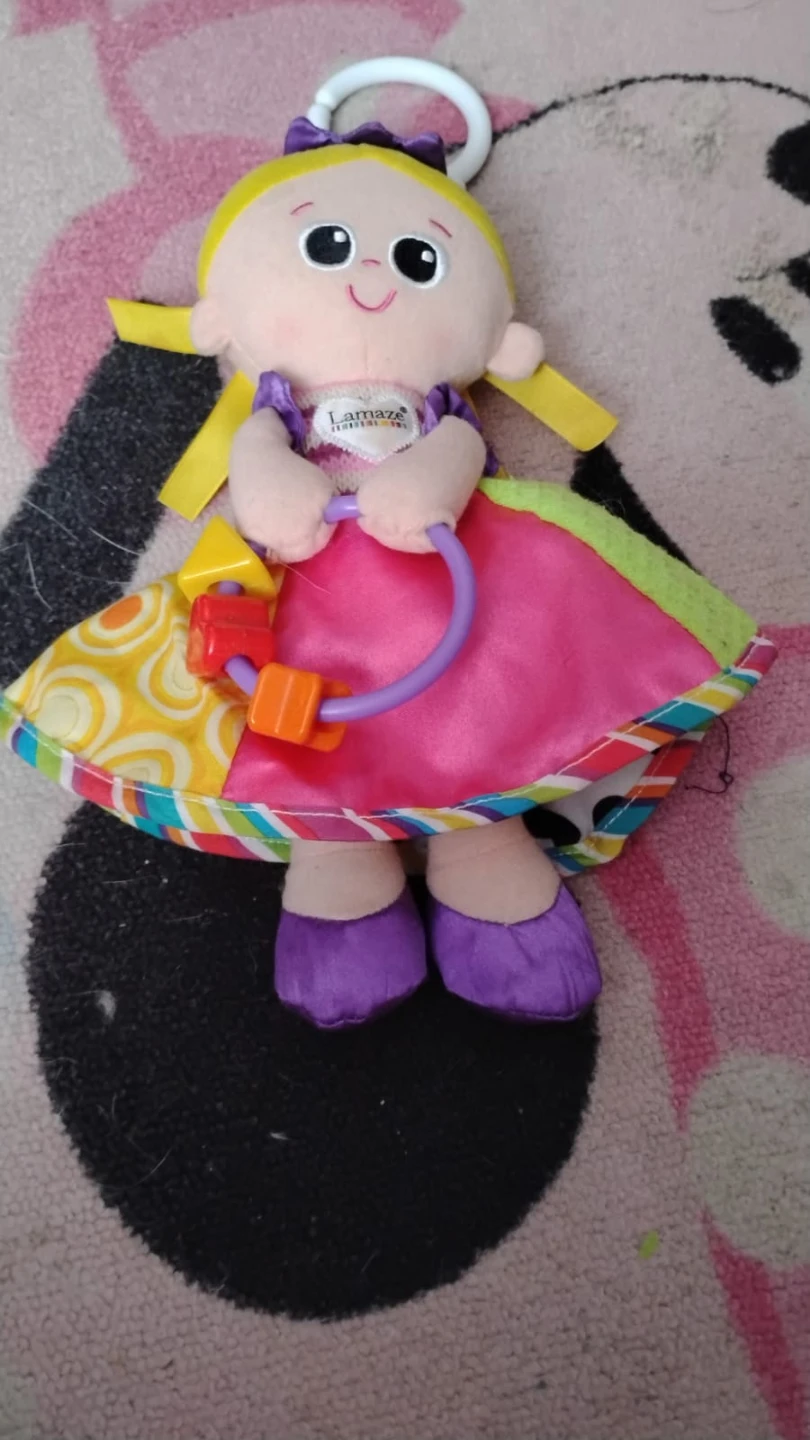 Lamaze Plush Doll with Ring Rattle for babies