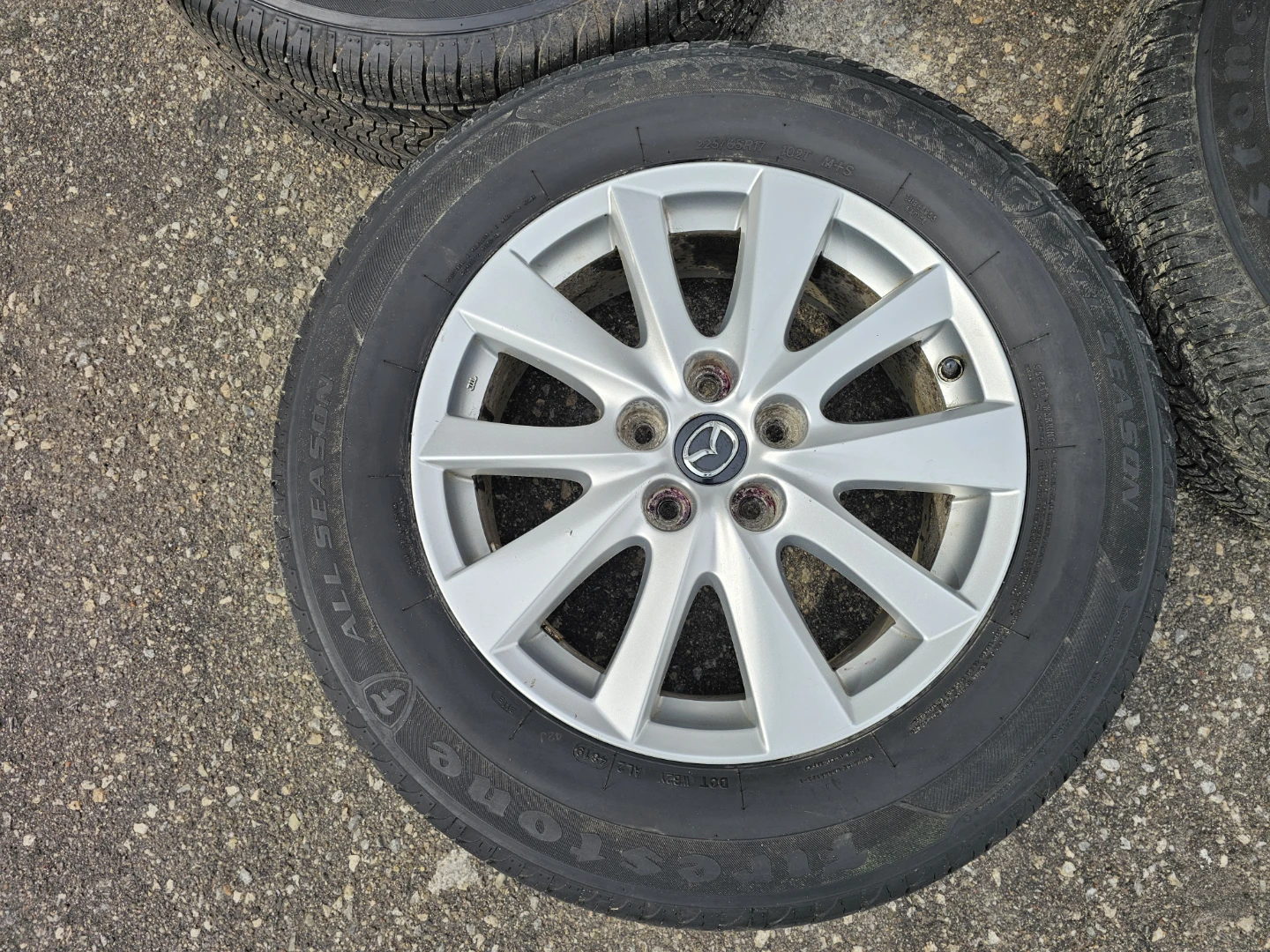 MAZDA CX-5 O.E.M RIMS AND ALL SEASON TIRES 225/65 R17 - photo 3