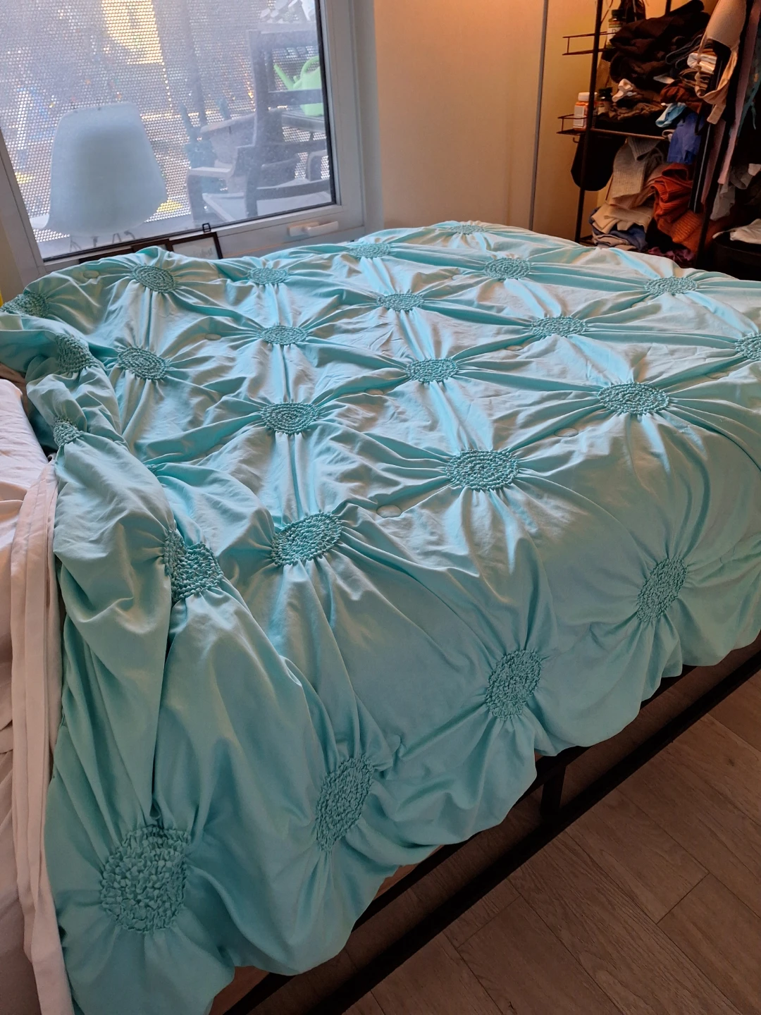 Aqua Tufted Comforter