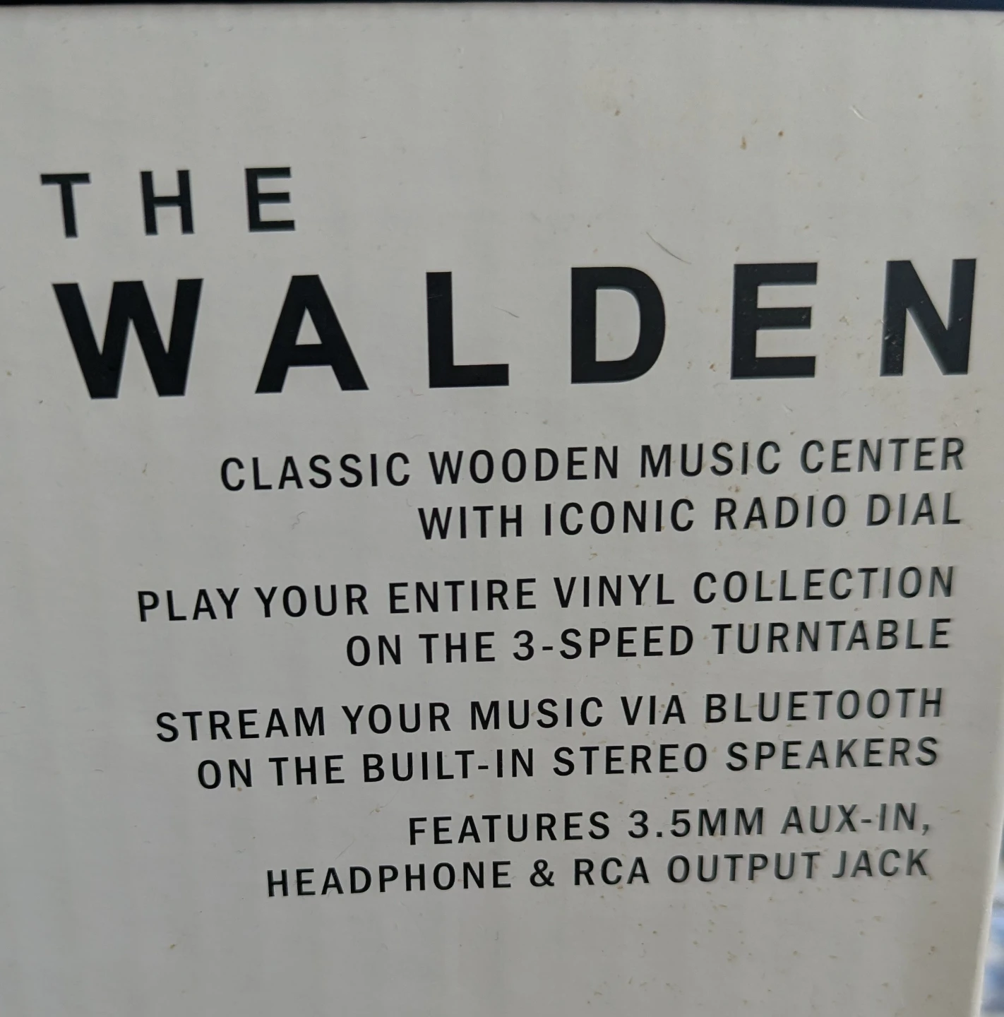 Victrola The Walden Classic Wooden Music Center