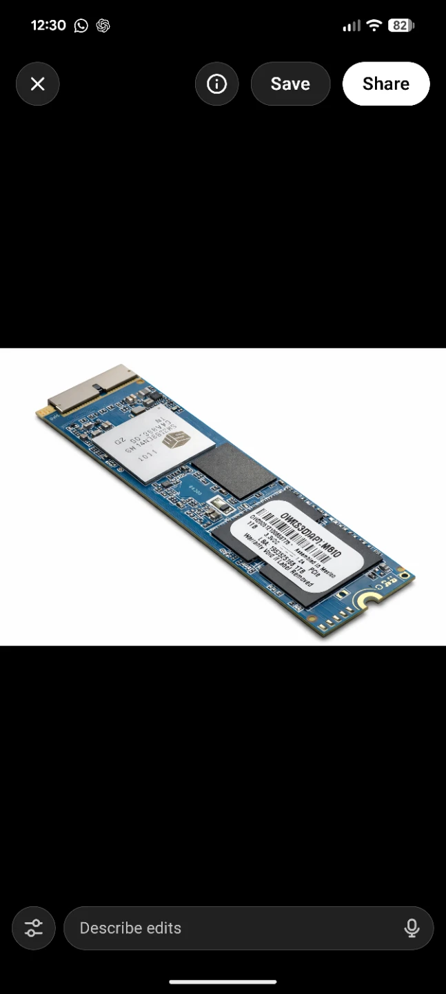 NVMe M.2 SSD – 1TB – Fast & Reliable🔥