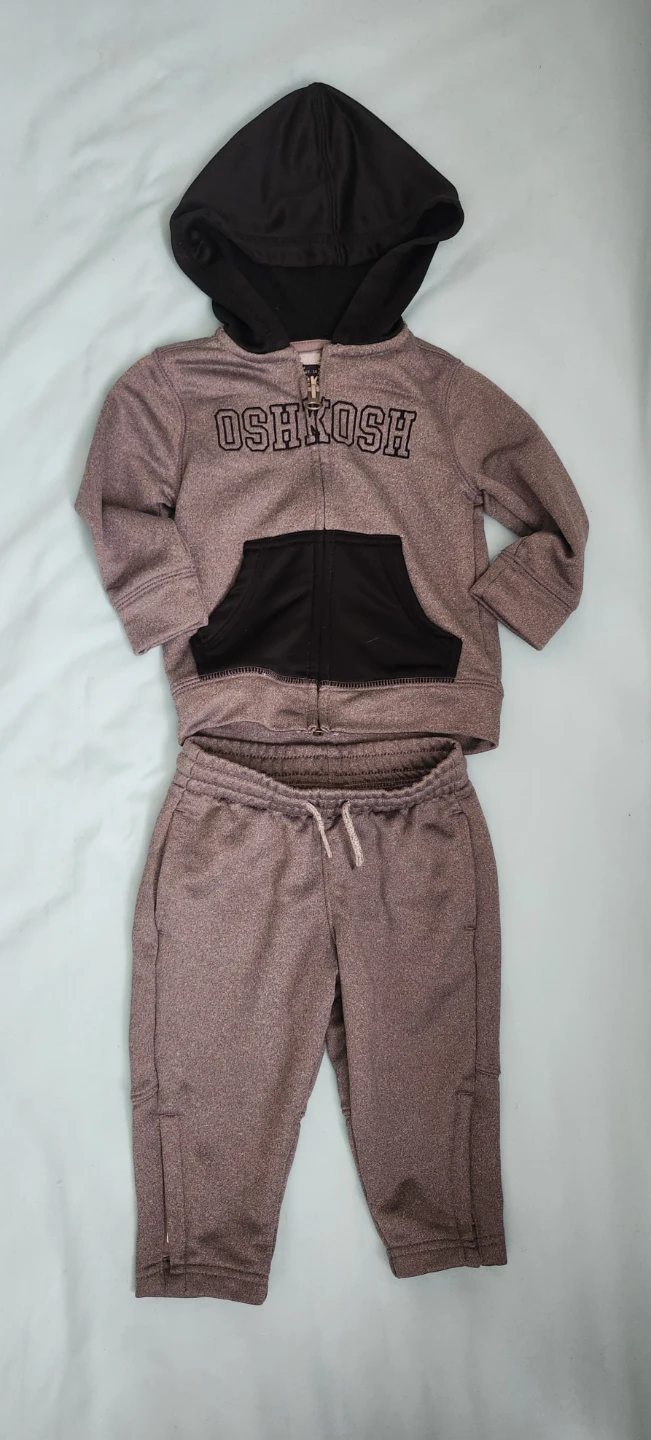 OshKosh B'gosh Grey Heathered Tracksuit Set
