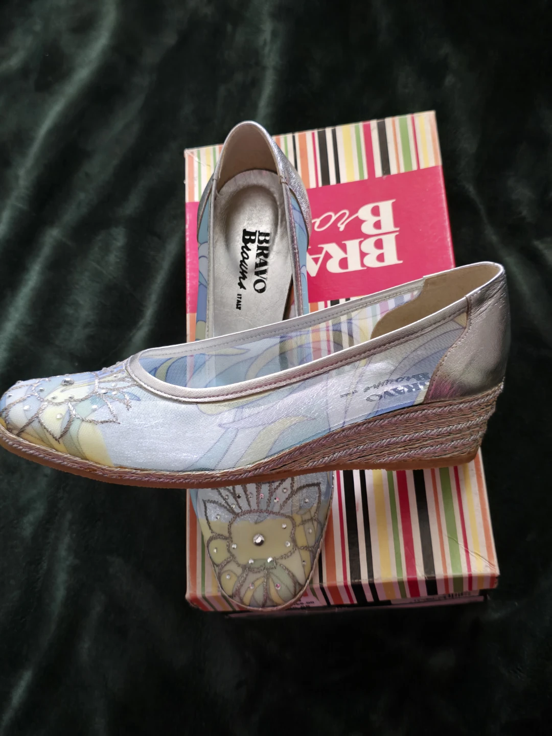 Bravo Browns Italy Women's Wedge Espadrille Flats size 38 - photo 3