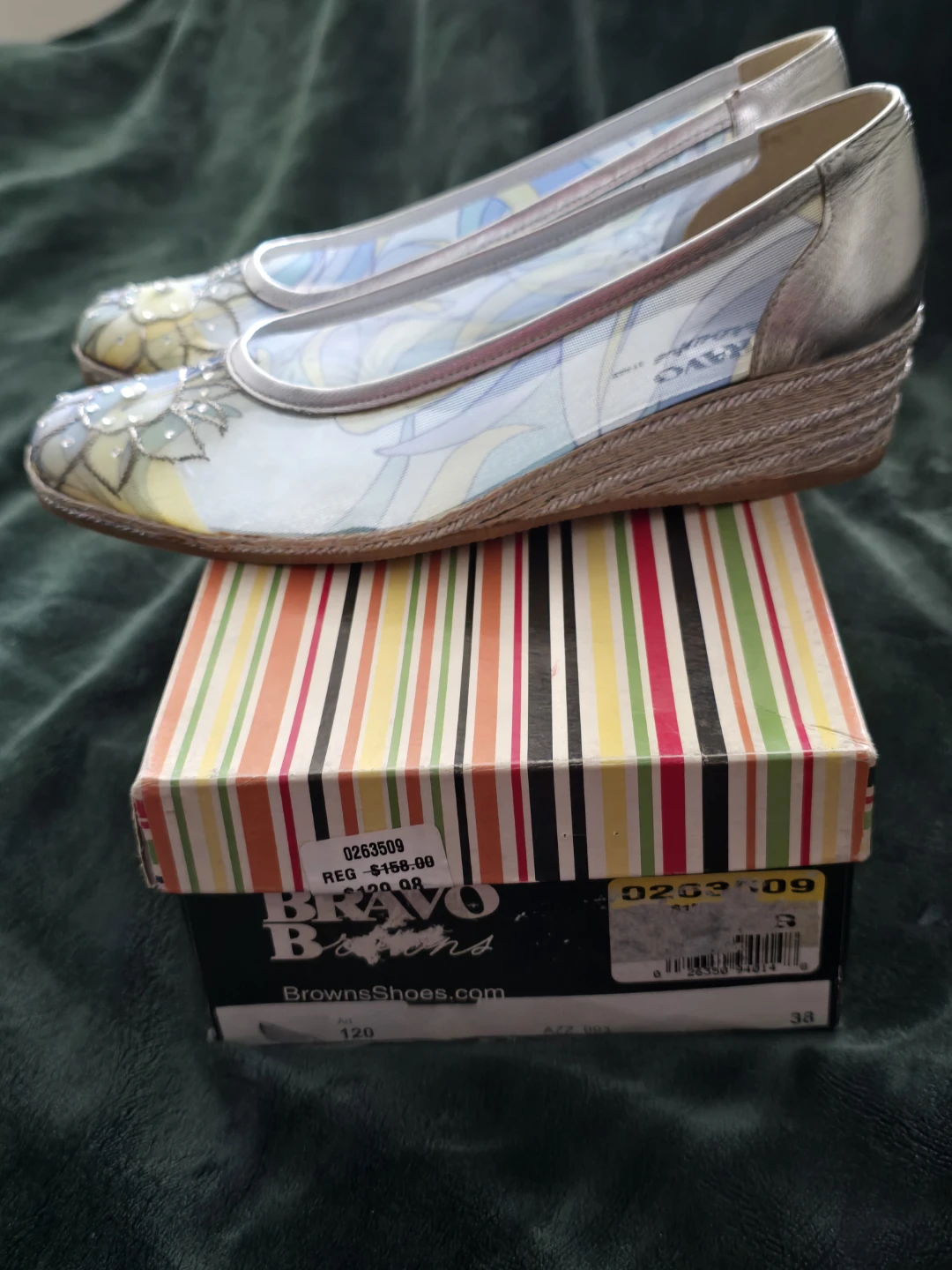 Bravo Browns Italy Women's Wedge Espadrille Flats size 38 - photo 4