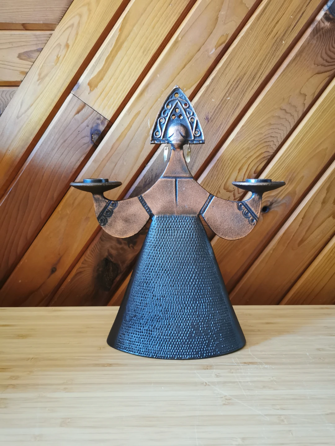 Vintage Soviet Beryozka Copper Candle Holder - photo 4