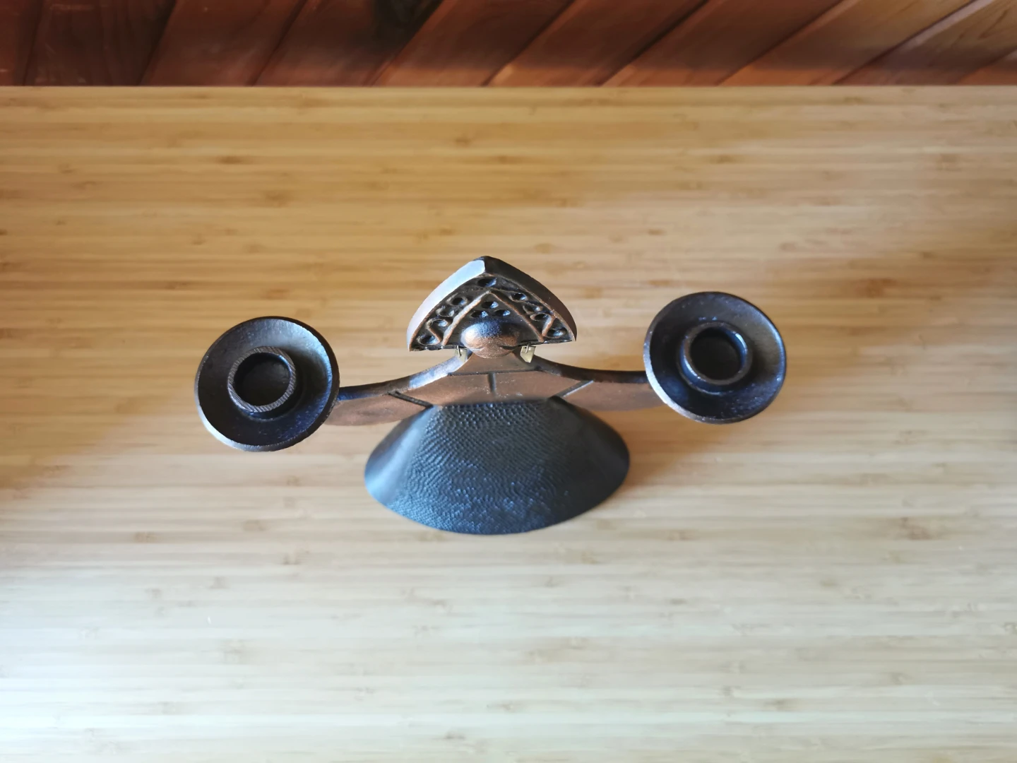 Vintage Soviet Beryozka Copper Candle Holder - photo 5