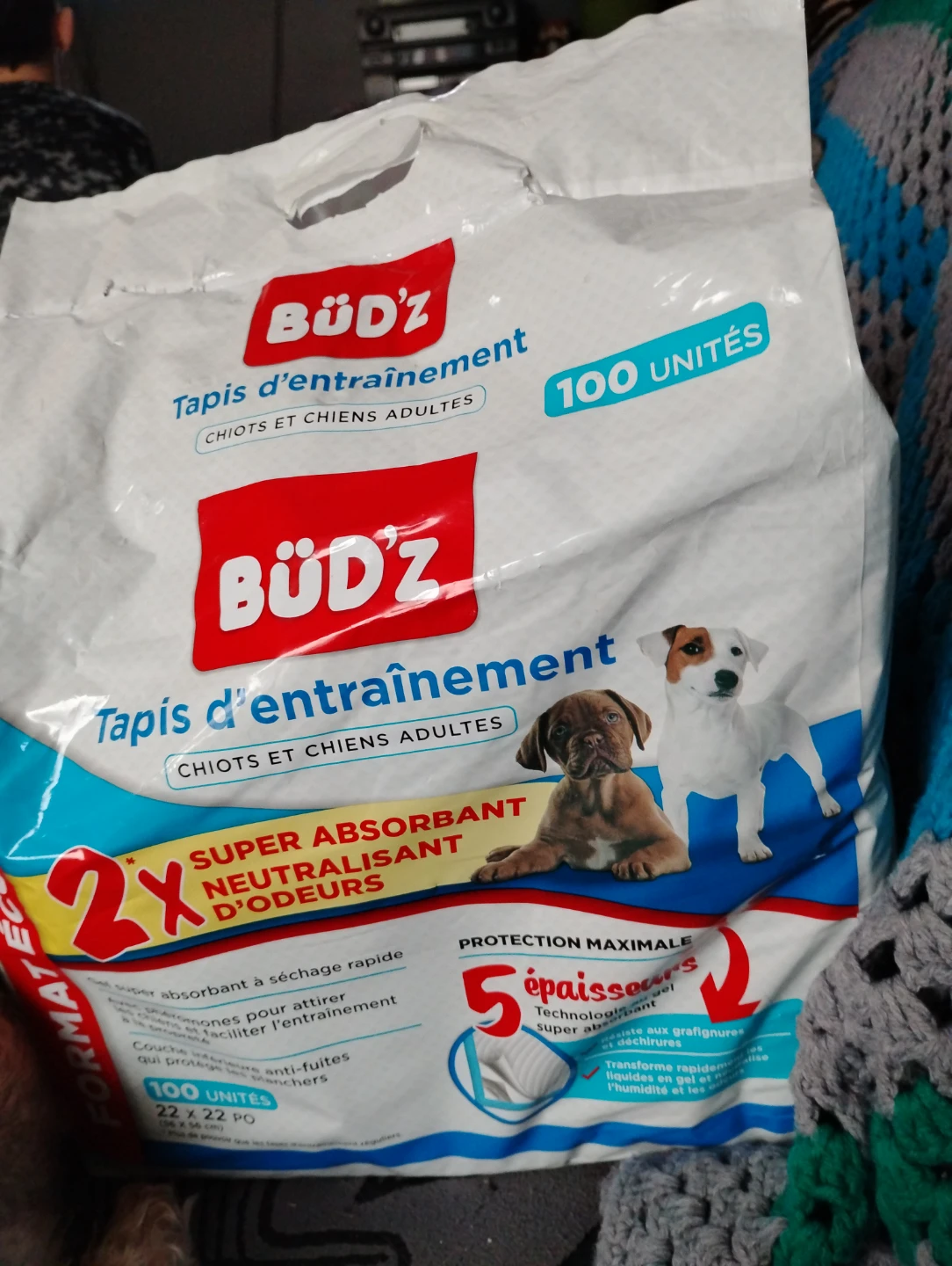 Bud'z Training Pads for Puppies and Adult Dogs - 100 Count