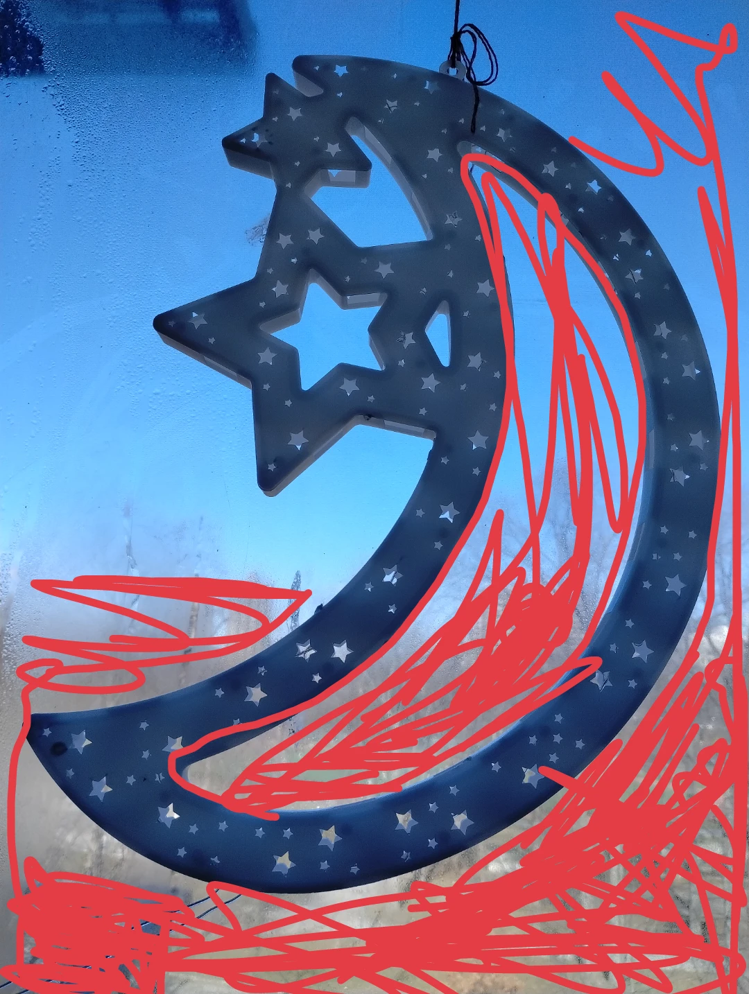 Crescent Moon and Star Hanging Decoration 🥕
