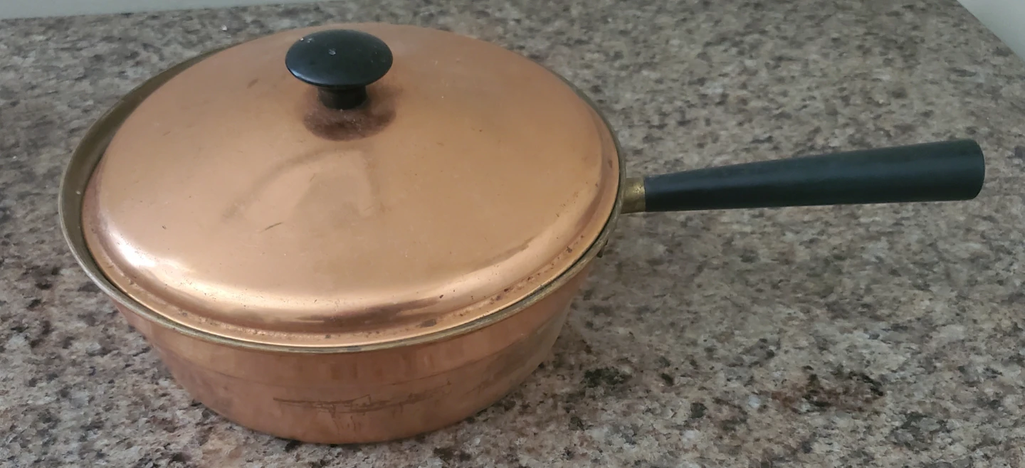 Copper Saucepan with Lid