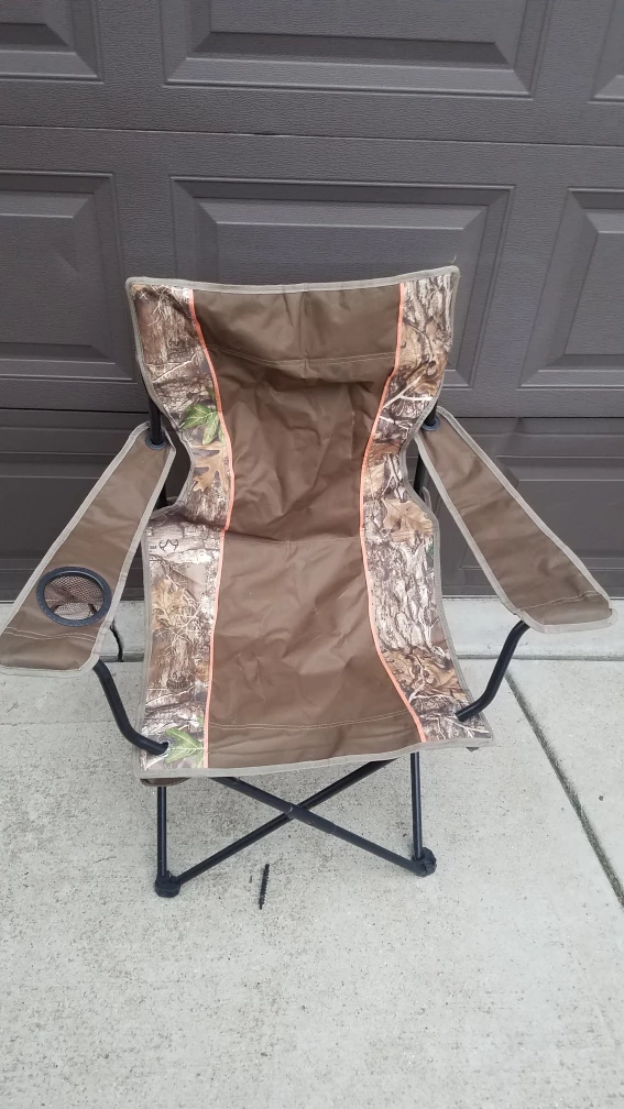 Folding Camping Chair with Camo Print