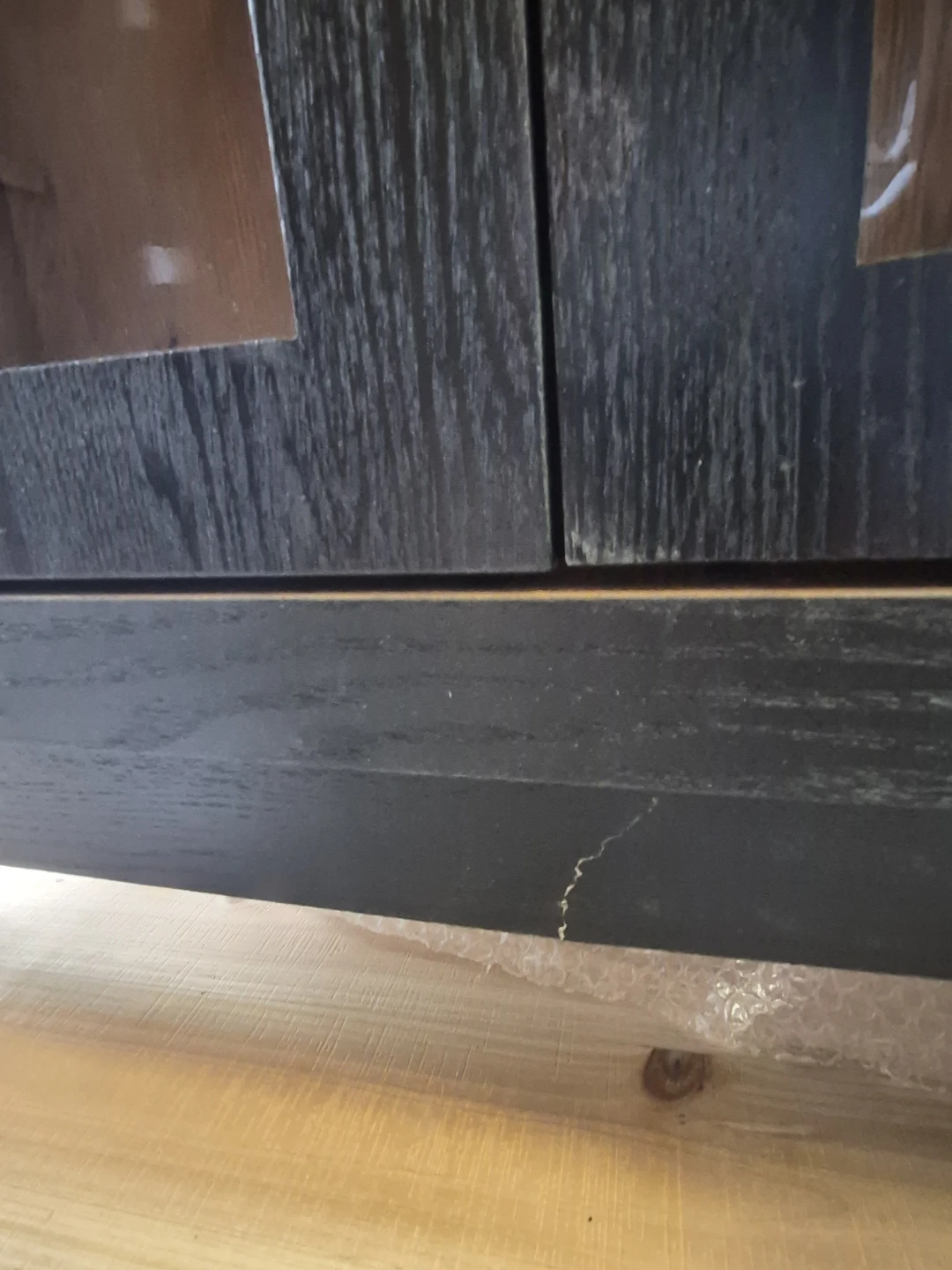 Black Arched Glass Door Cabinet - photo 2
