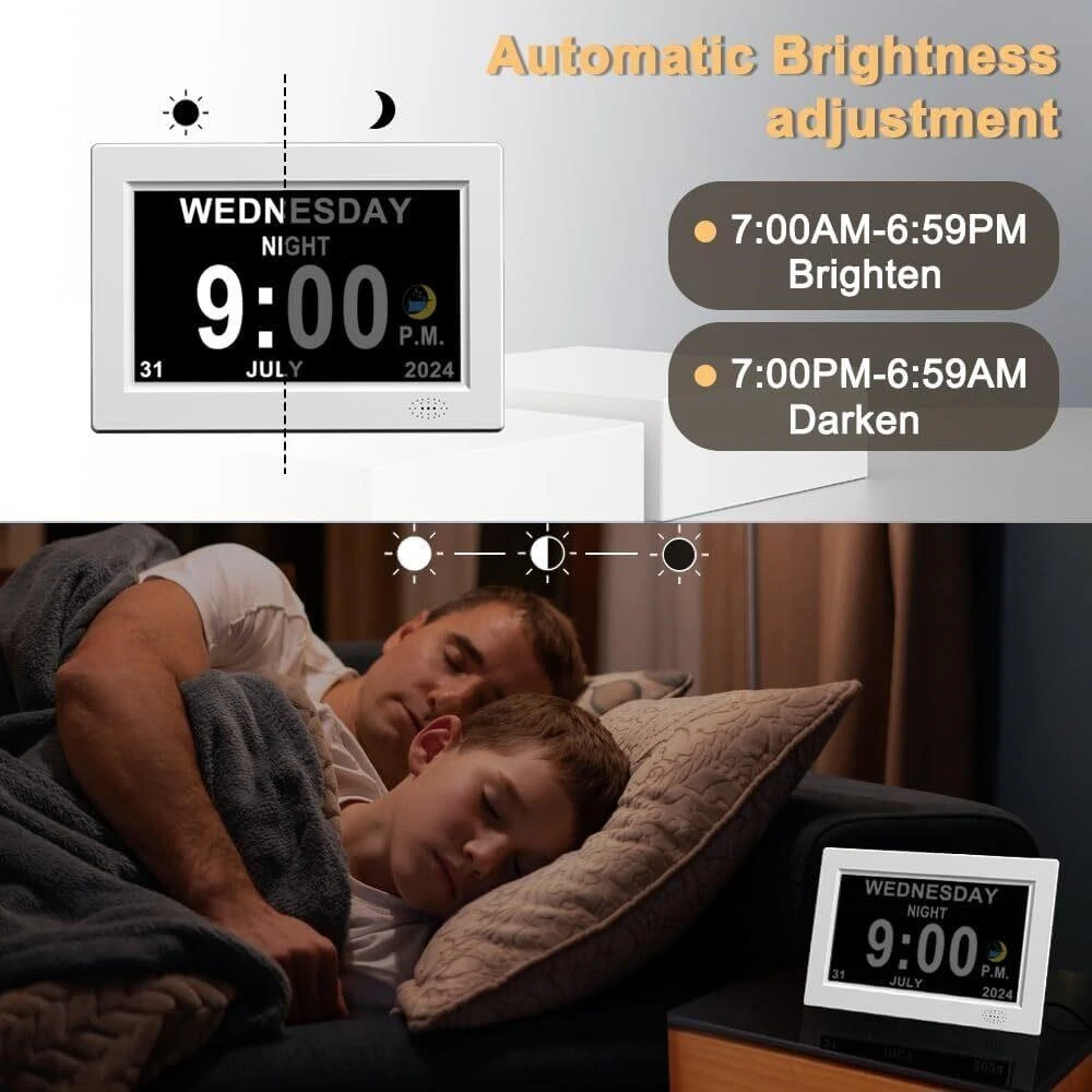 8-Inch Digital Clock with Photo Viewing - photo 4