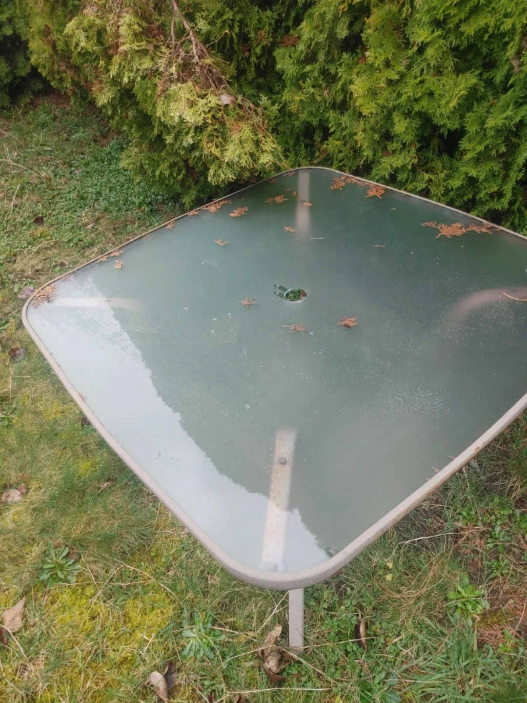 🥕FREE Square Glass Top Patio Table. M ridge Abernathy & 227. - photo 2