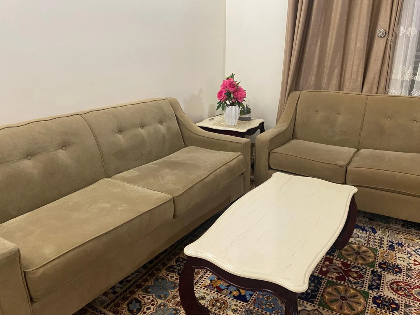Light Brown Sofa Set
