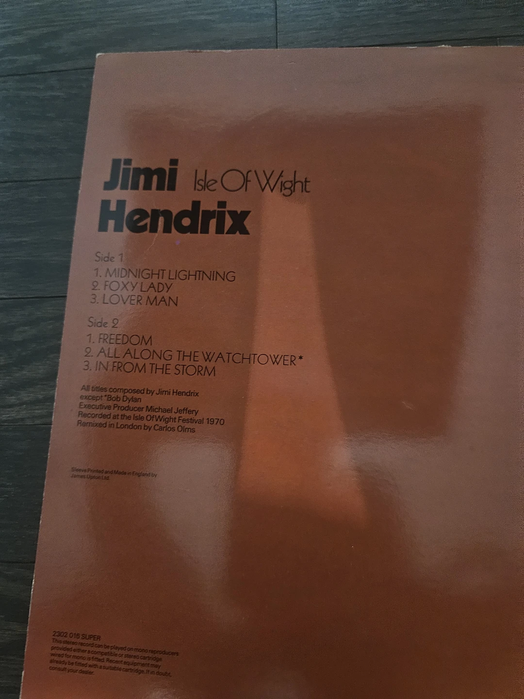 Jimi Hendrix Isle of Wight Vinyl Record - photo 2
