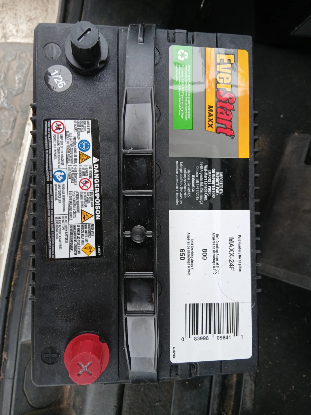 EverStart MAXX 24F Car Battery - photo 2