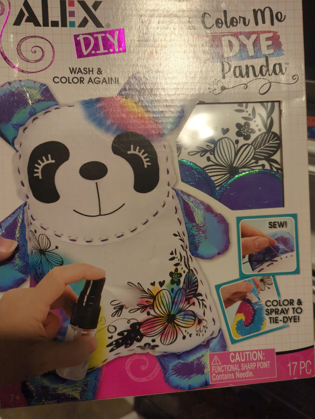 ALEX DIY Color Me Tie Dye Panda Plush Craft Kit