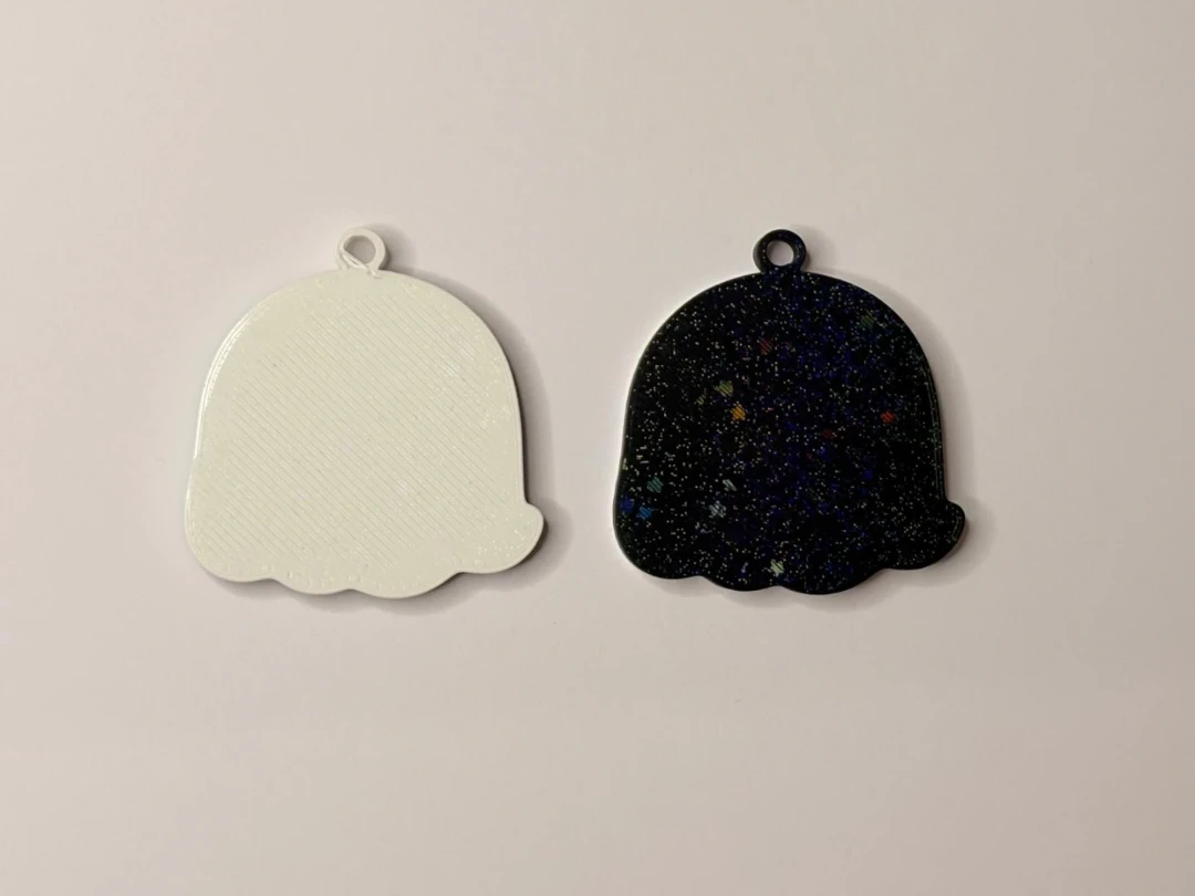 2pc Little Ghost Heart Keychains - photo 2