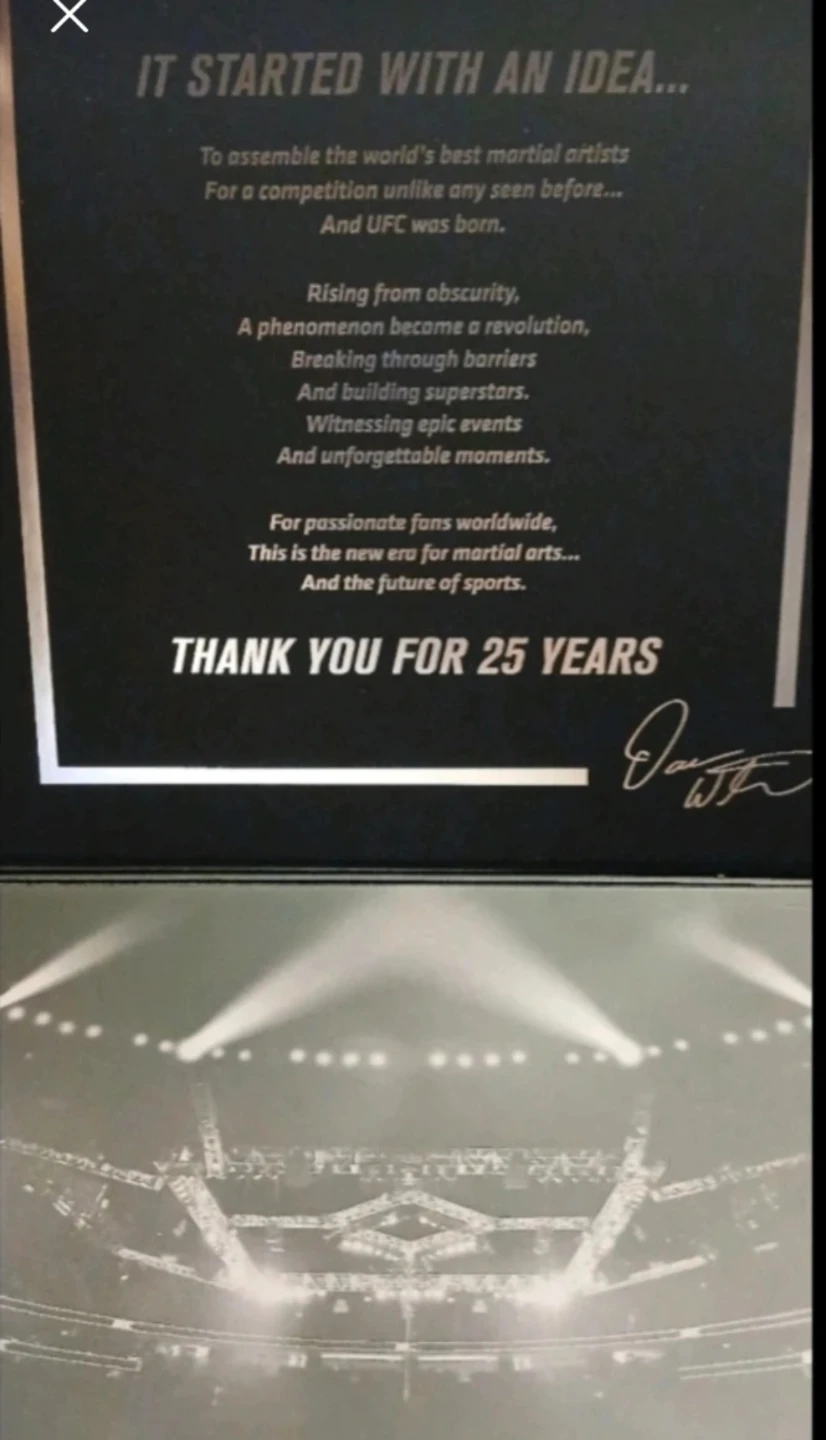 RARE UFC 25 YEAR SILVER ANNIVERSARY PROMO PACKAGE ! NEW - photo 3