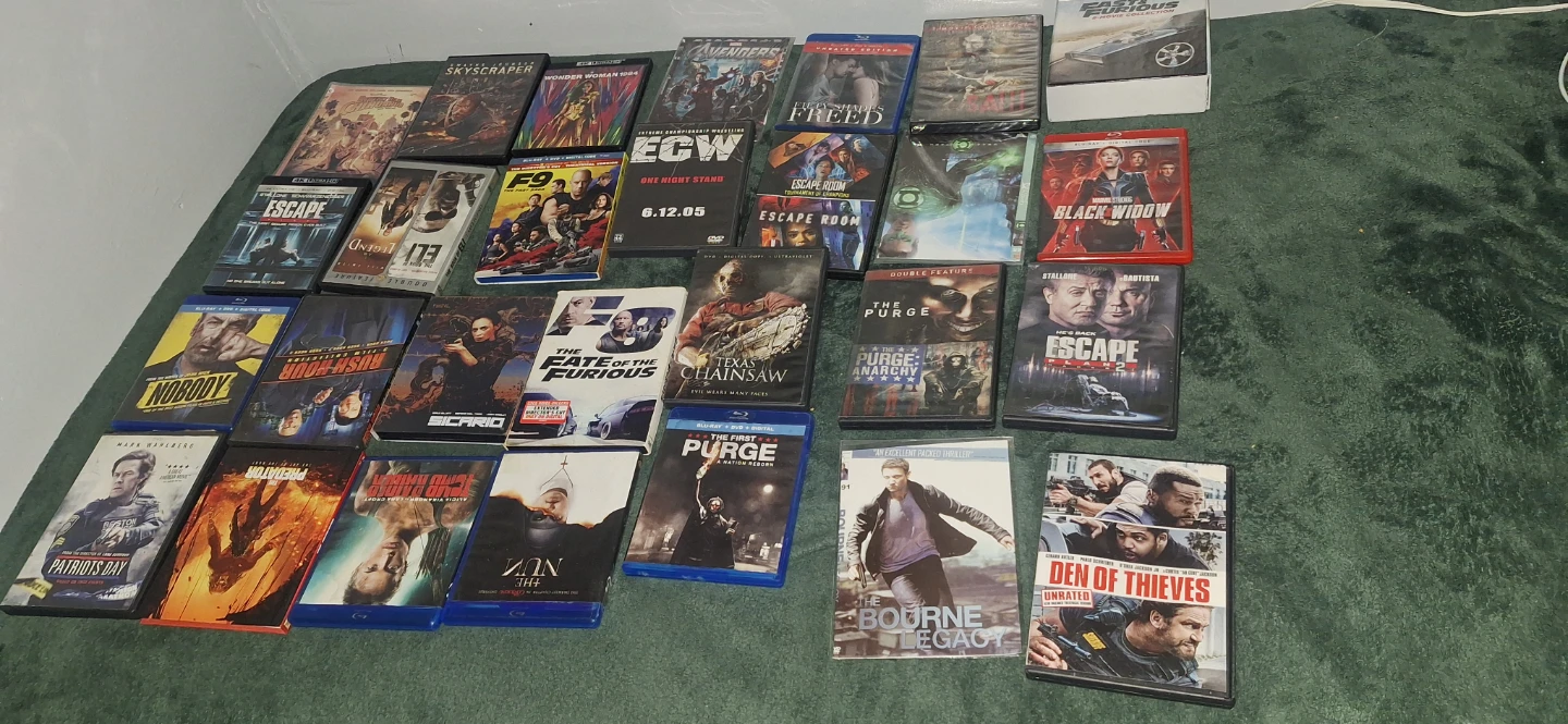 Assorted Blu-ray and DVD Movies