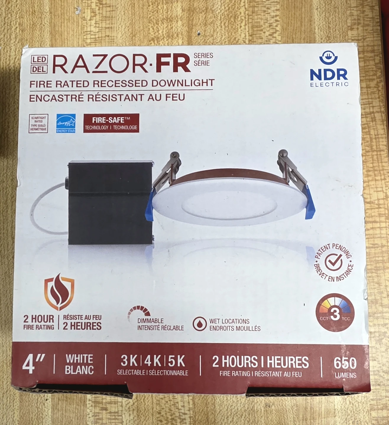 NDR Electric Razor FR Fire Rated Recessed Downlight - 4 inch