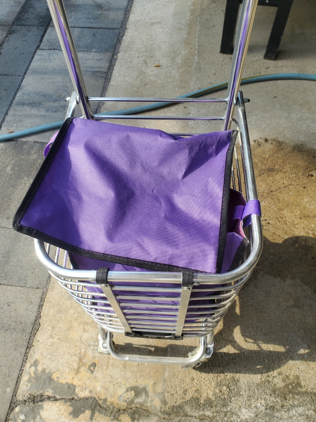 Purple Shopping Cart Trolley with Handle - photo 3