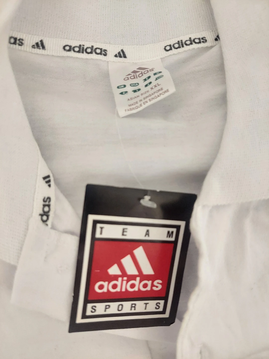 Adidas White Polo Shirt - Asian Size XXL - photo 3