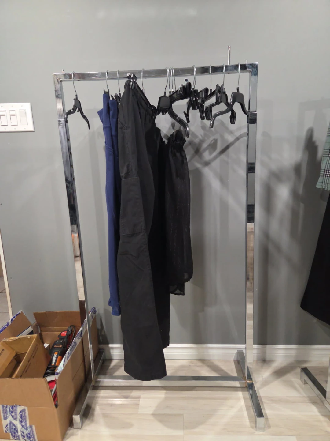Heavy Duty Chrome Metal Garment Rack