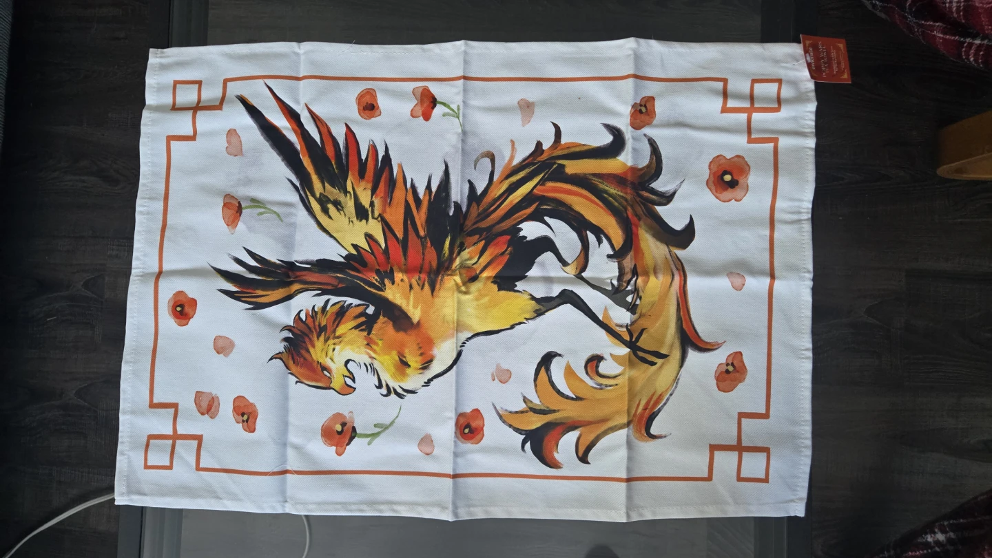 Vibrant Phoenix Tea Towel