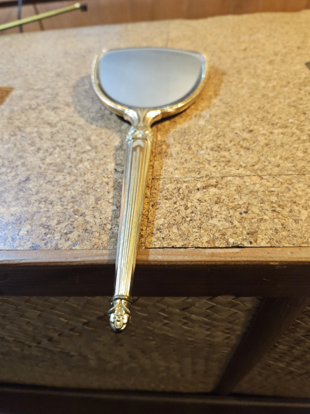Vintage Gold Hand Mirror - photo 2