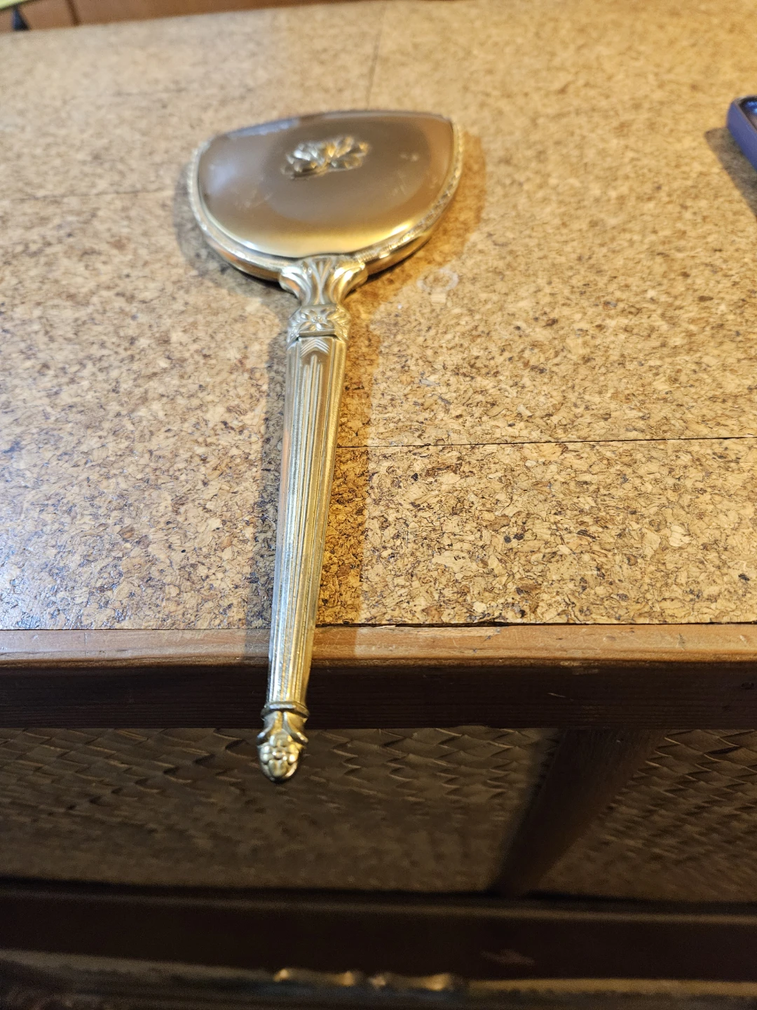 Vintage Gold Hand Mirror - photo 3