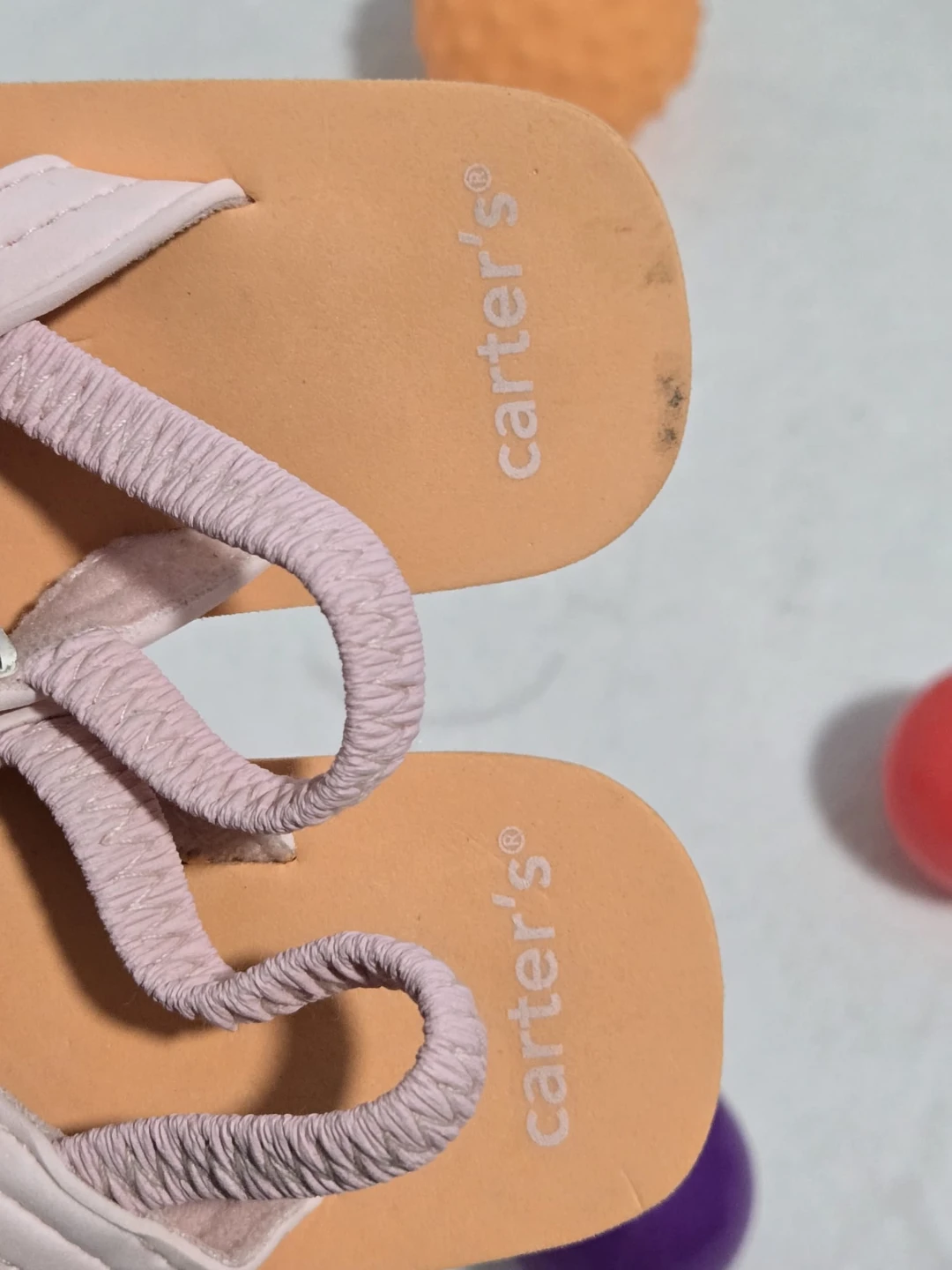Carter's Pink Elastic Strap Sandals - photo 3