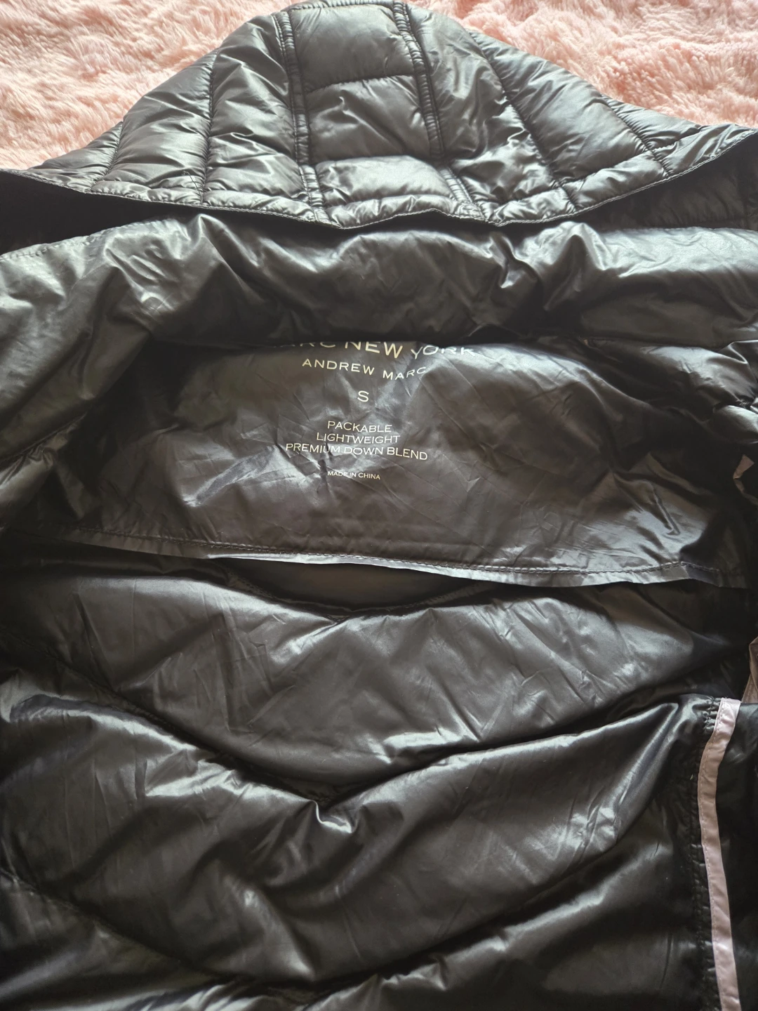 Andrew Marc Black Packable Lightweight Down Blend Jacket - photo 3