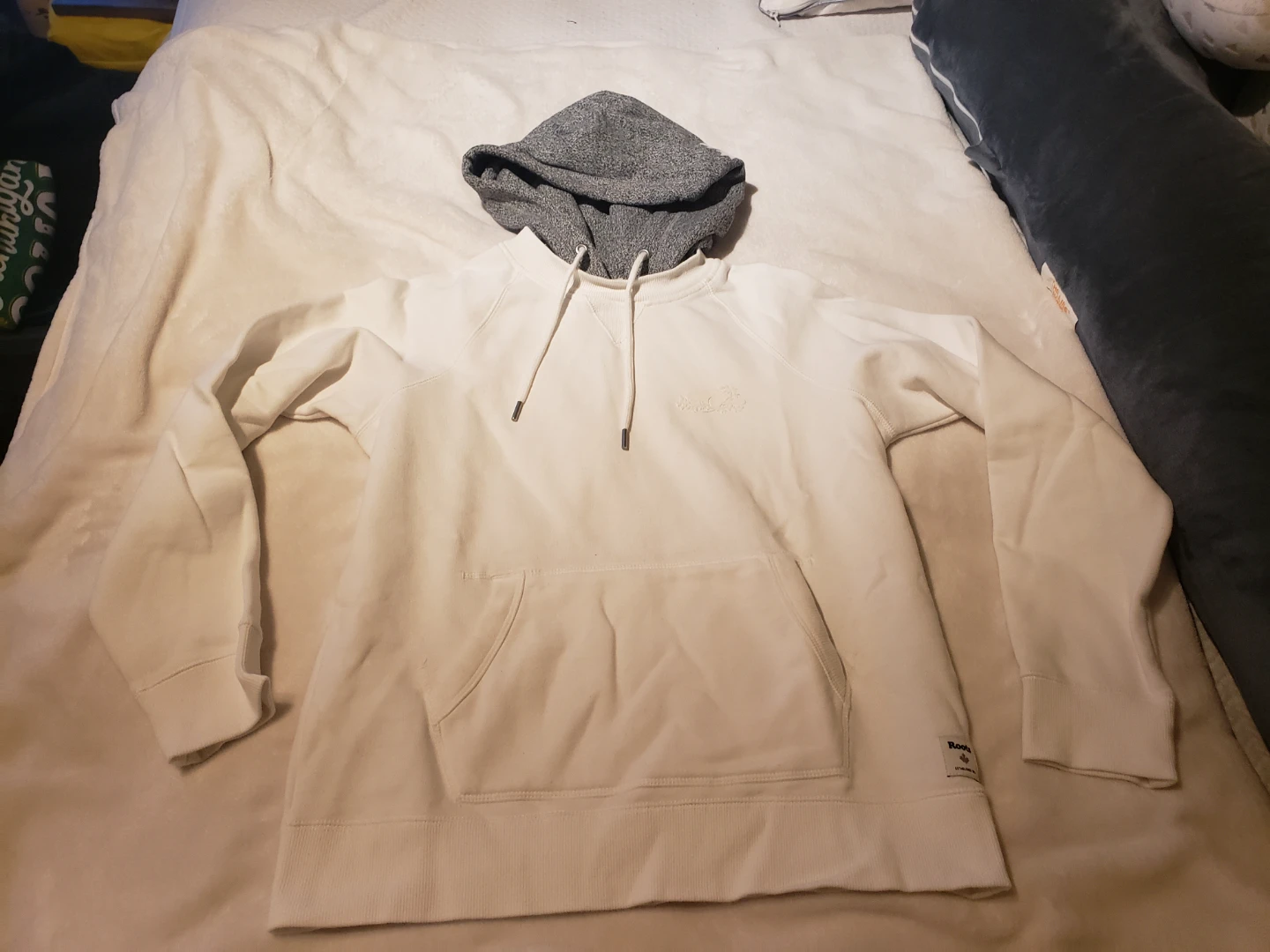 Roots White Hoodie
