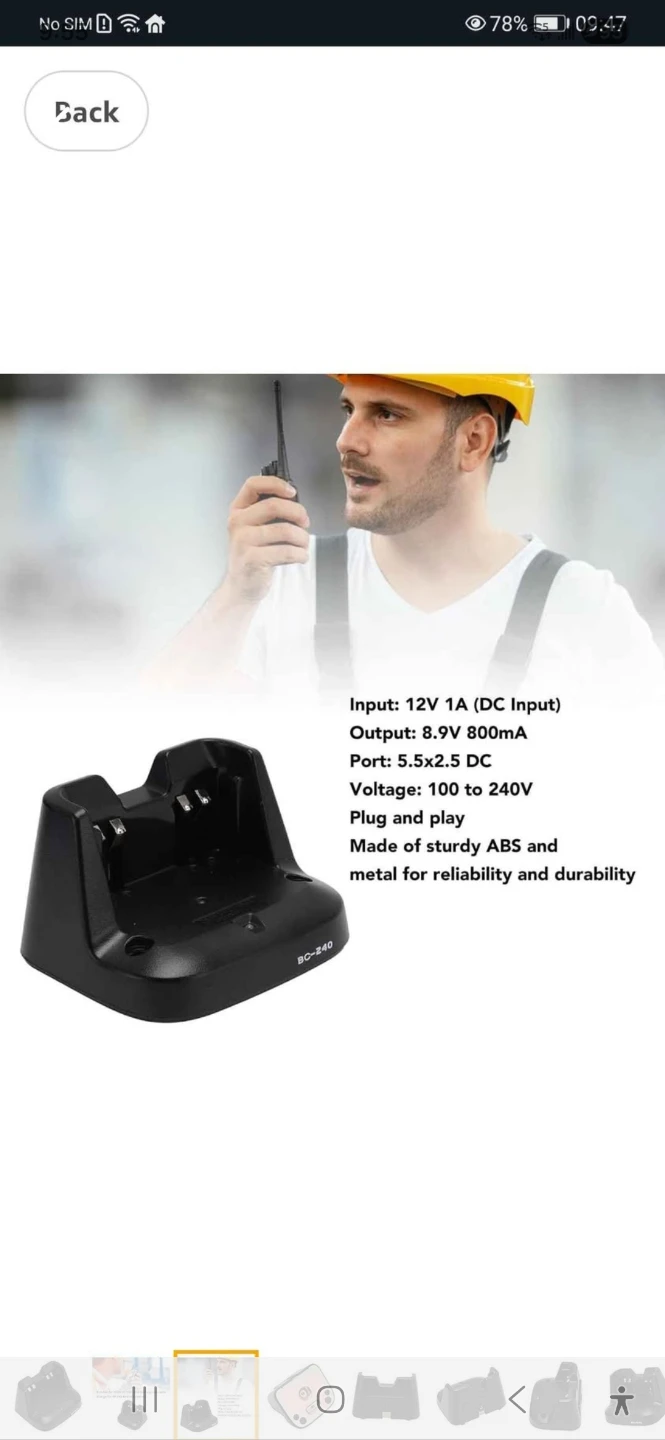 Two Way Radio Battery Charger Dock - photo 5