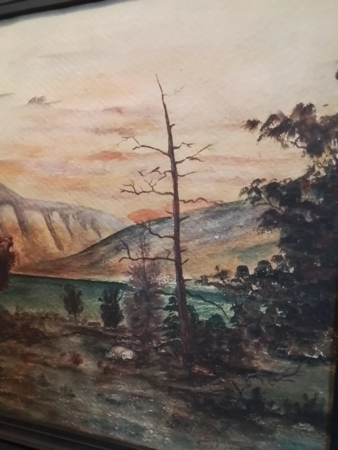 1918 Wildlife Oil Painting Roaring Moose Signed CM Bogarth - photo 5