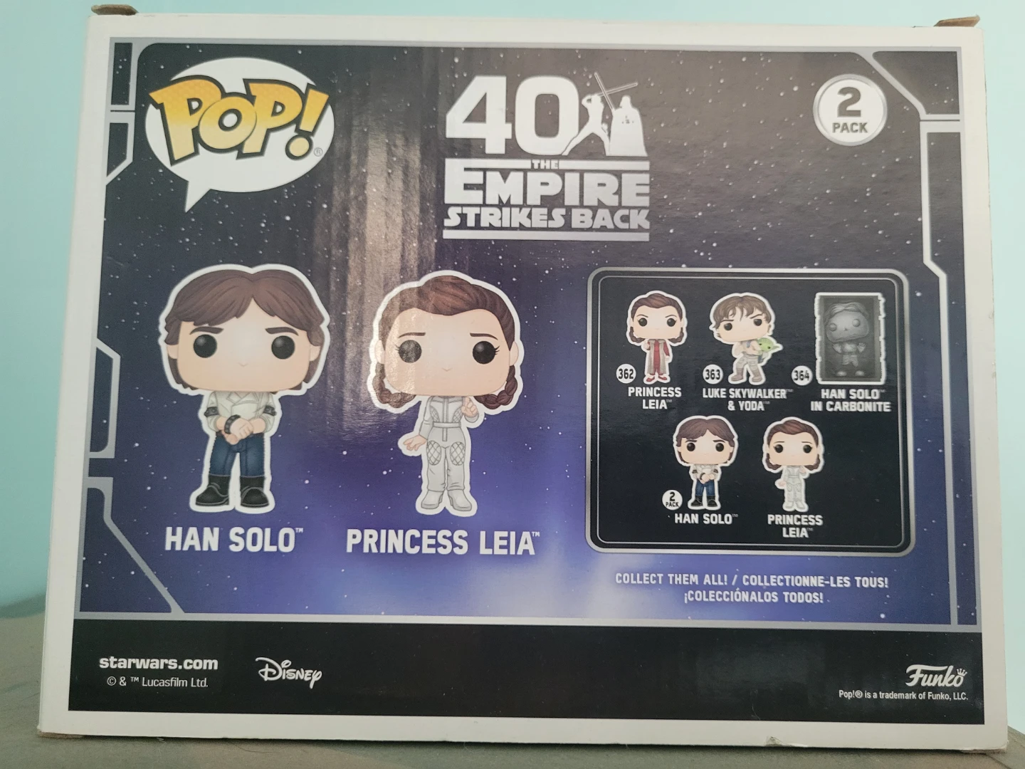 Funko Pop! Star Wars Han Solo & Princess Leia 2-Pack - photo 4
