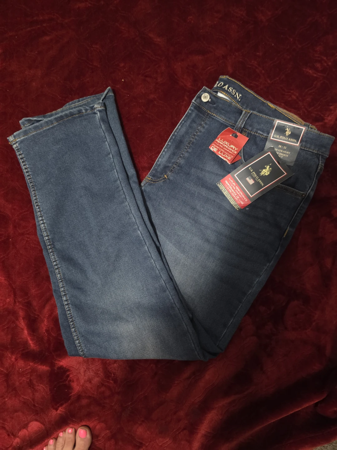 U.S. Polo Assn. Men's Straight Fit Jeans 38/32