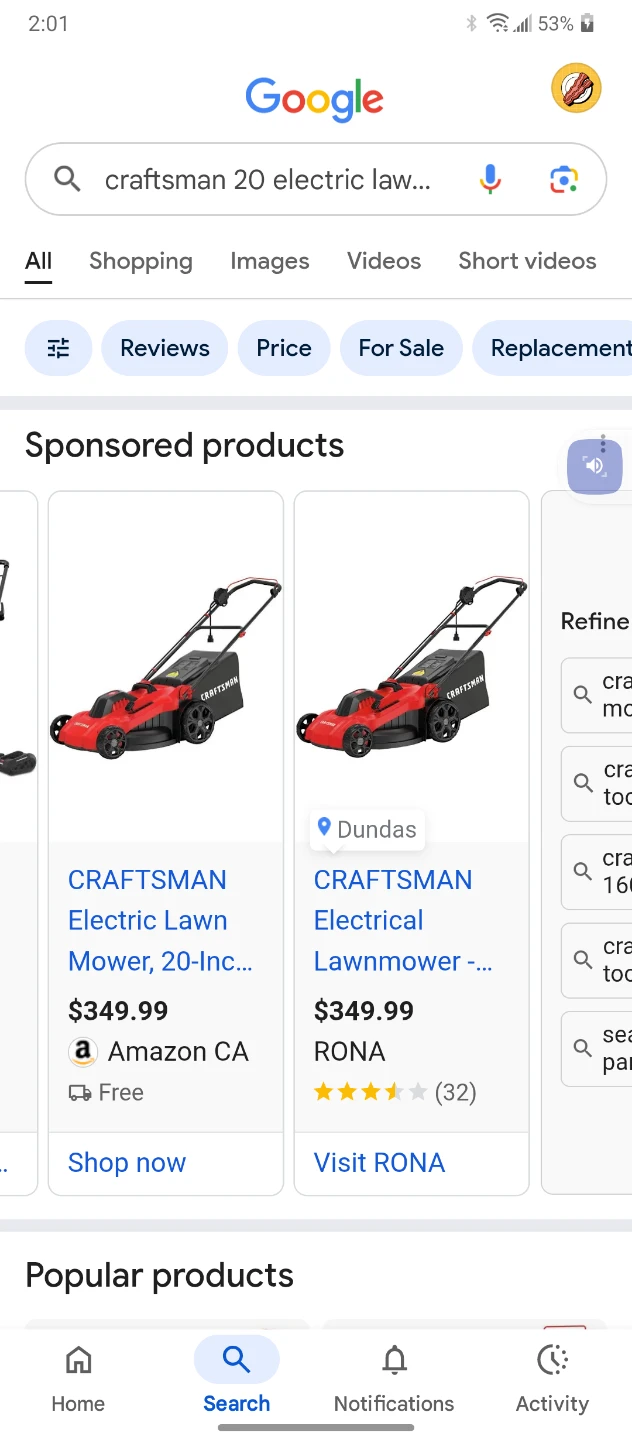 Craftsman 13 Amp 20-in. Corded Electric Lawn Mower - photo 4
