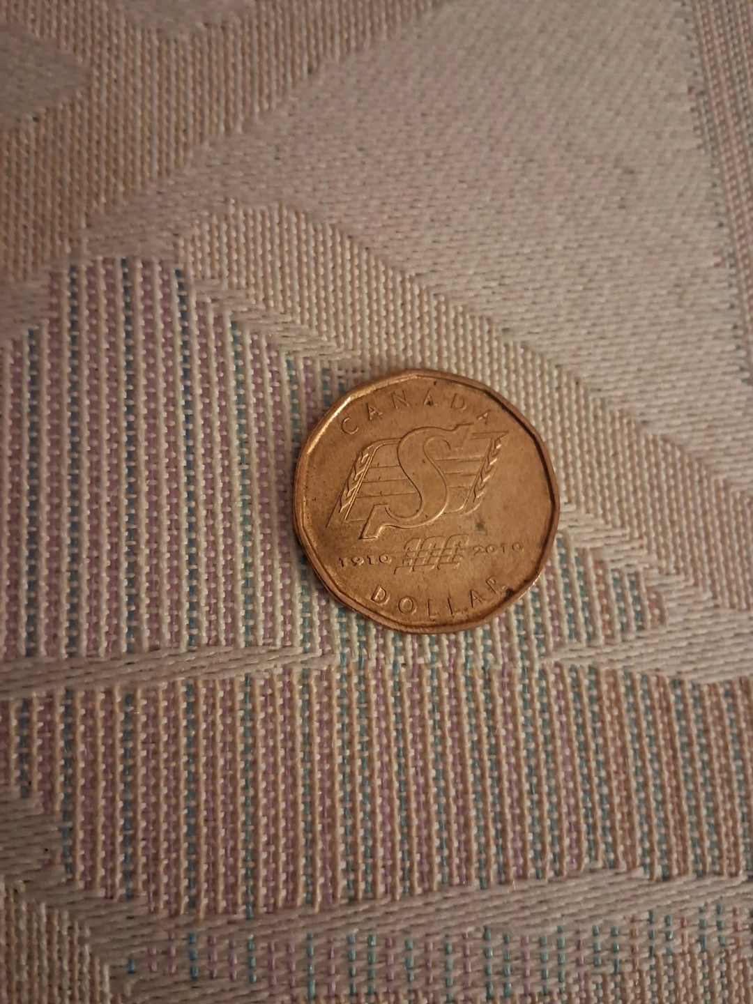 100th Anniversary Saskatchewan Roughriders $1 Canadian Coin