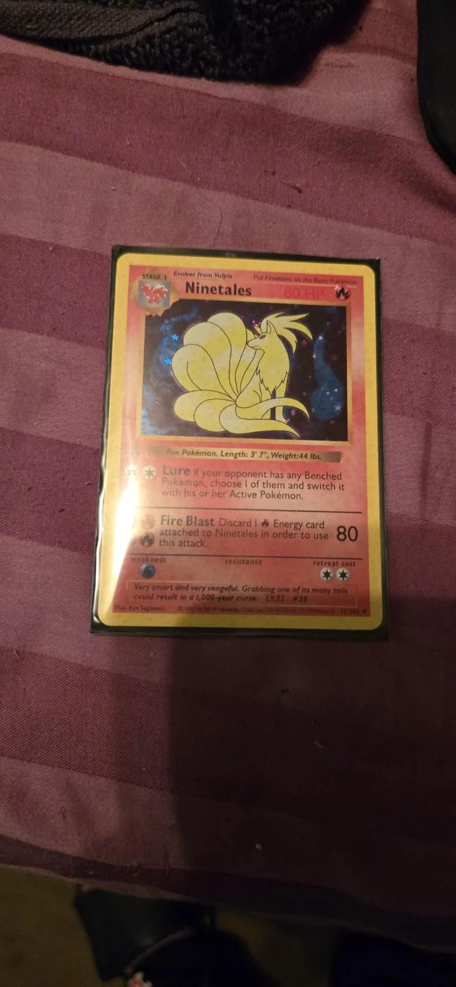 Pokemon Ninetales Trading Card