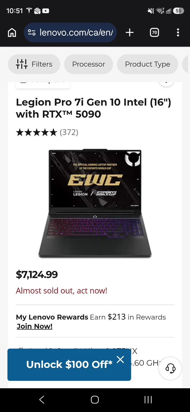 Legion Pro 7i Gen 10 Intel (16") RTX 5090 - photo 5