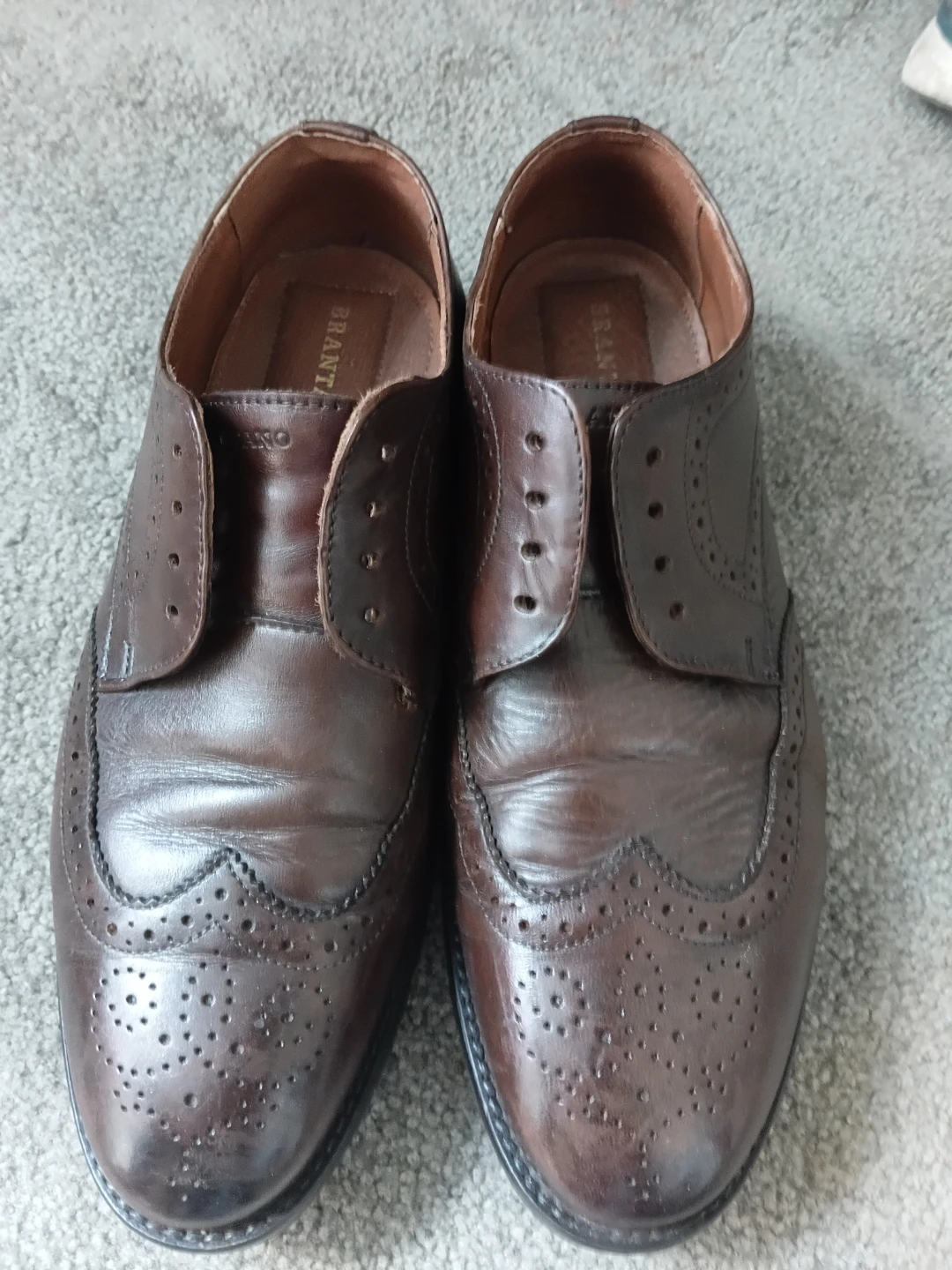 Men's Brown Leather Dress Shoes